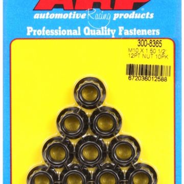 ARP M10 x 1.50 12pt nut kit (10pcs) ARP-300-8365