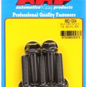 M10 x 1.50 x 35 hex black oxide bolts (5pcs) ARP-662-1004