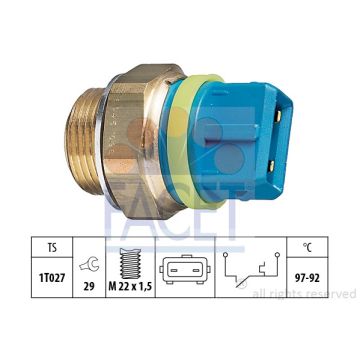Facet 75145 Temperature switch Citroen / Fiat / Peugeot
