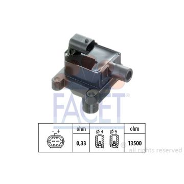 Facet 9.6297 Ignition coil Alfa Romeo