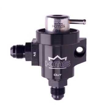 KMS Fuel pressure regulator 2-way with MAP comp. 4,0 bar AN-6 fitting