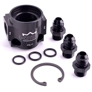 KMS Fuel pressure regulator housing only, 3-way AN-6 fitting