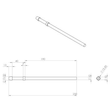 bracket 10mm for exhaust systems