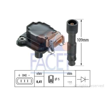 Ignition coil 9.6254 Bobine Audi / Seat / Skoda / Volkswagen