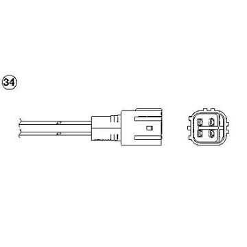 NTK OZA384-E32 O2 sensor Lexus / Toyota