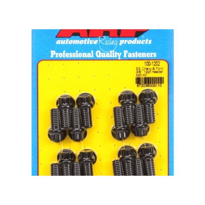 BB Chevy & Ford 3/8" 12pt header bolt kit ARP-100-1202 main product photo