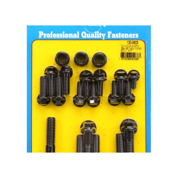 Muncie 4-SPD '63-68 case bolt kit black oxide hex ARP-130-9803 main product photo