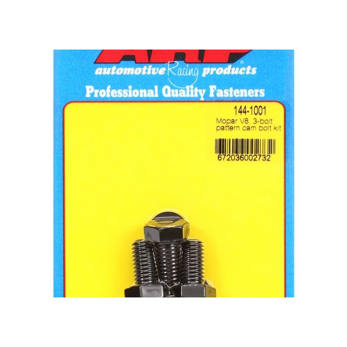 Mopar V8 3-bolt pattern cam bolt kit ARP-144-1001 main product photo