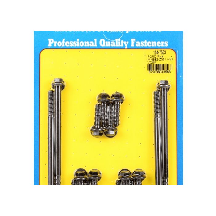 Ford Valve Cover Bolt Kit Black Oxide Hex ARP-154-7503 main product photo