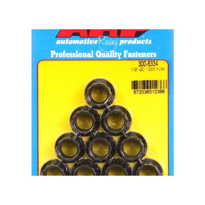 ARP "1/2"-20 12pt nut kit" (10pcs) ARP-300-8334 main product photo
