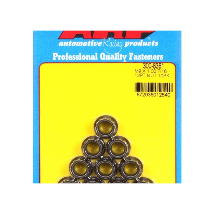 M9 x 1.00 12pt nut kit (10pcs) ARP-300-8361 main product photo