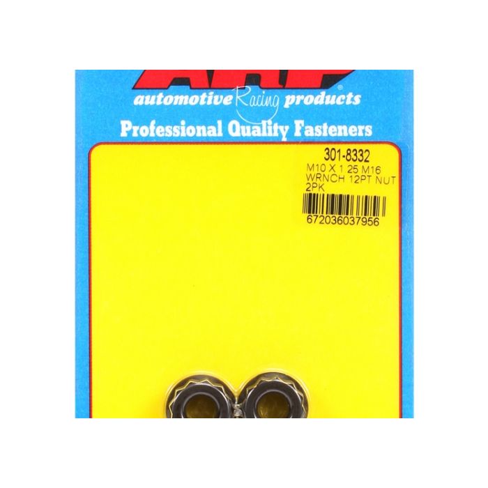ARP M10x1.25 M16 Socket 12pt. Nut Kit (2 Pc.) ARP-301-8332 main product photo