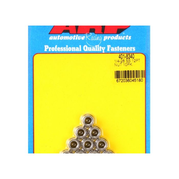 ARP 1/4-20 SS 12pt nut kit ARP-401-8340 main product photo