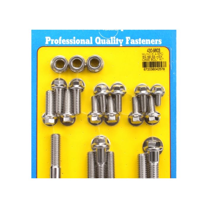 Muncie 4-SPD '63-68 case bolt kit stainless hex ARP-430-9803 main product photo