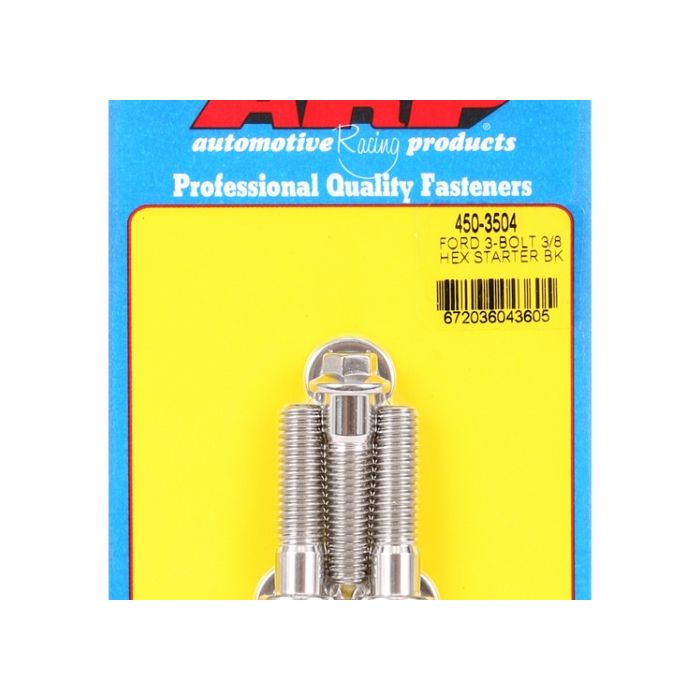 ARP Starter Bolt Kit Ford 3-Bolt 3/8 Hex ARP-450-3504 main product photo