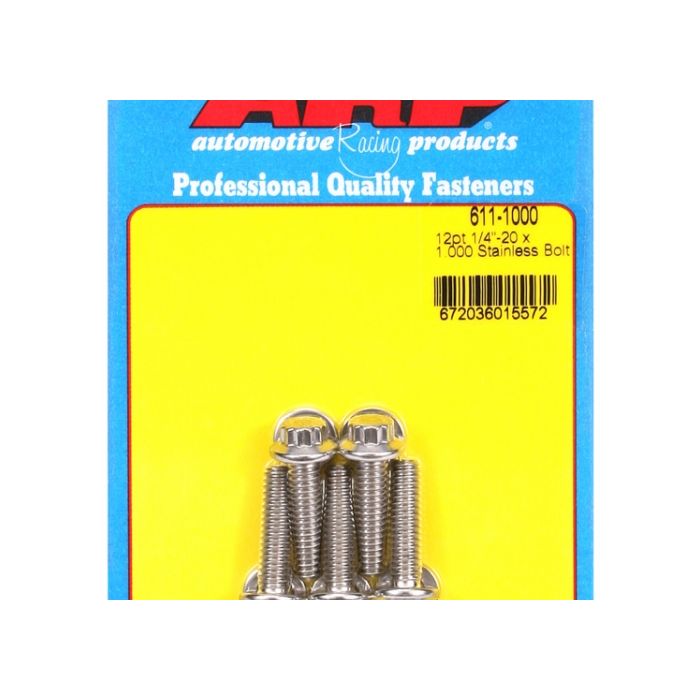 "1/4""-20 x 1.000 12pt SS bolts" (5pcs) ARP-611-1000 main product photo