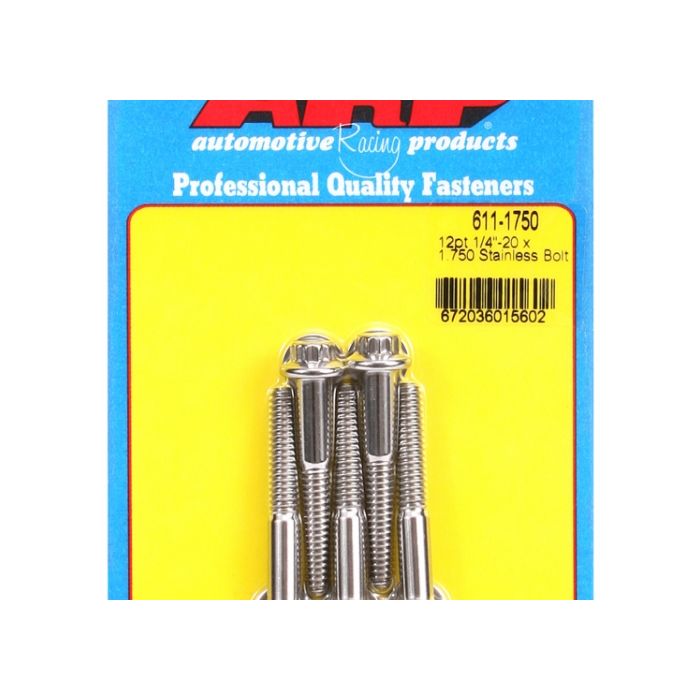 "1/4""-20 x 1.750 12pt SS bolts" (5pcs) ARP-611-1750 main product photo