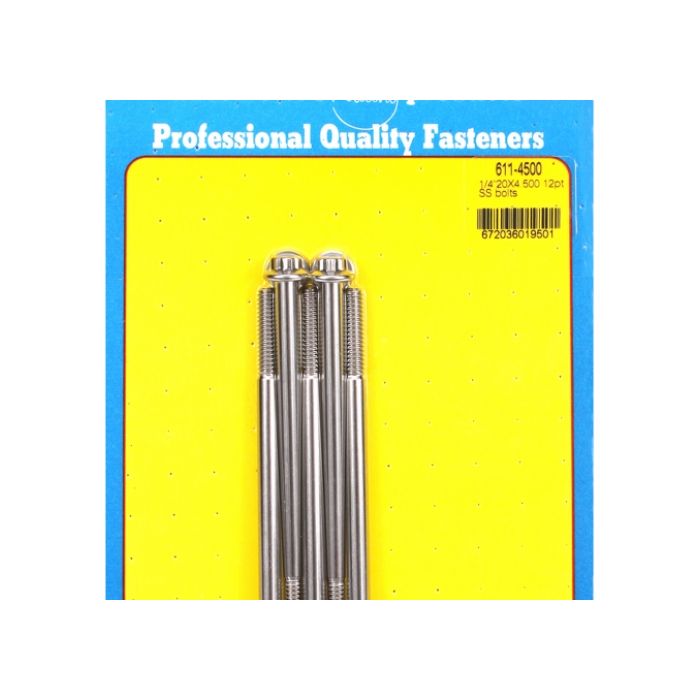 "1/4""-20 x 4.500 12pt SS bolts" (5pcs) ARP-611-4500 main product photo