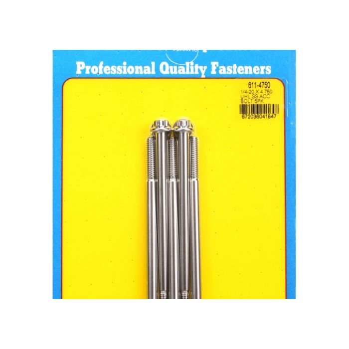 "1/4""-20 x 4.750 12pt SS bolts" (5pcs) ARP-611-4750 main product photo