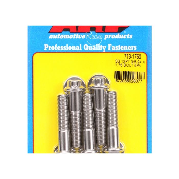 "3/8""-24 x 1.750 12pt SS bolts" (5pcs) ARP-713-1750 main product photo