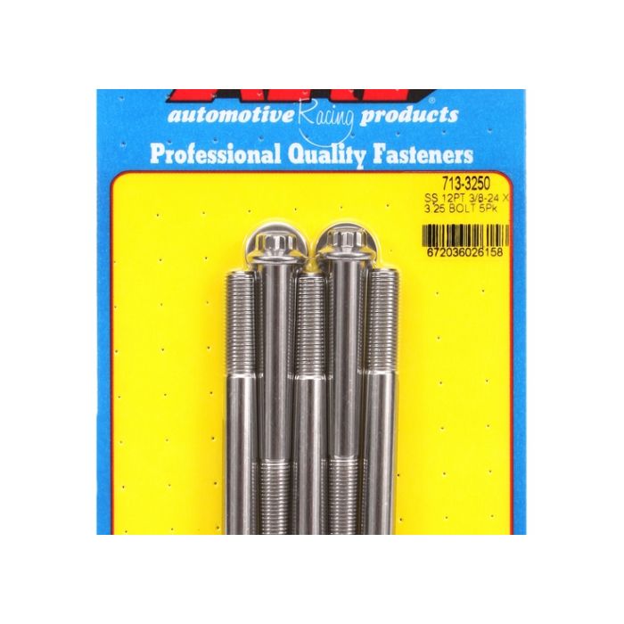 "3/8""-24 x 3.250 12pt SS bolts" (5pcs) ARP-713-3250 main product photo