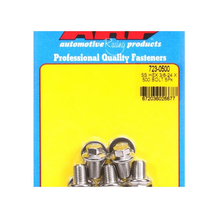 "3/8""-24 x .500 hex SS bolts" (5pcs) ARP-723-0500 main product photo