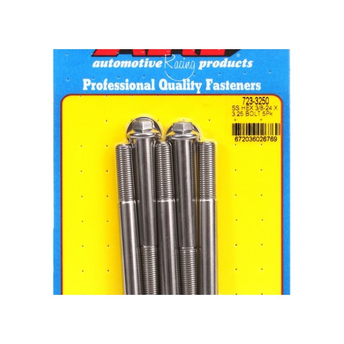 "3/8""-24 x 3.250 hex SS bolts" (5pcs) ARP-723-3250 main product photo