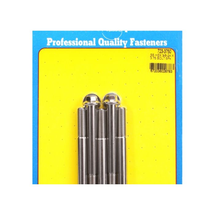 "3/8""-24 x 3.750 hex SS bolts" (5pcs) ARP-723-3750 main product photo