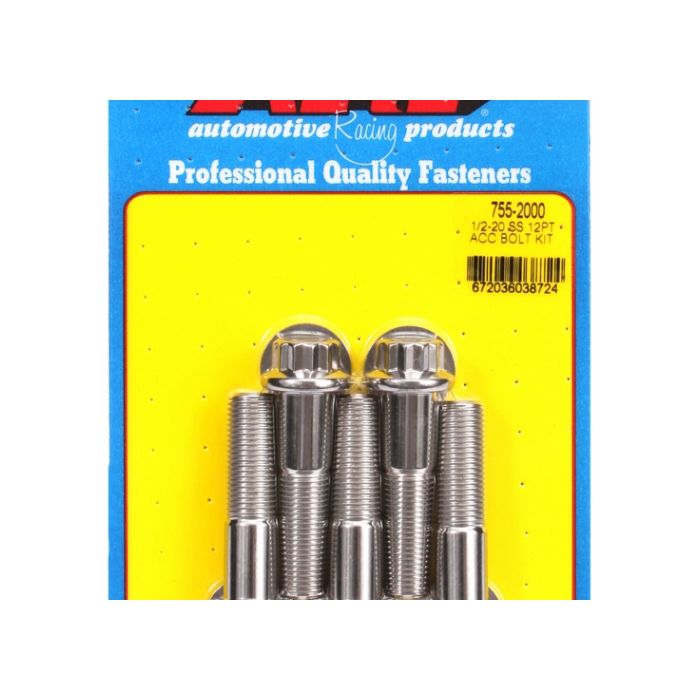 ARP Bolt Kit 1/2-20 x 2.000 SS 12PT ARP-755-2000 main product photo
