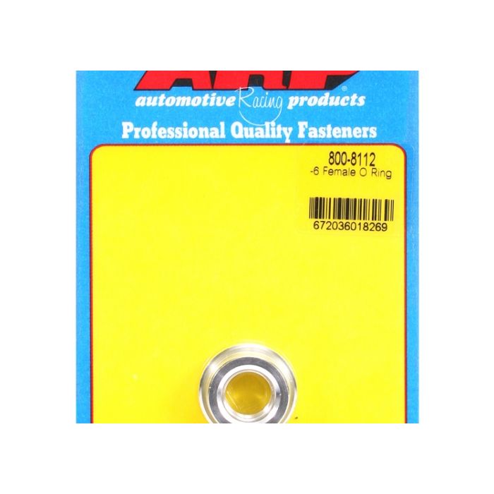 -6 female O ring aluminum weld bung ARP-800-8112 main product photo