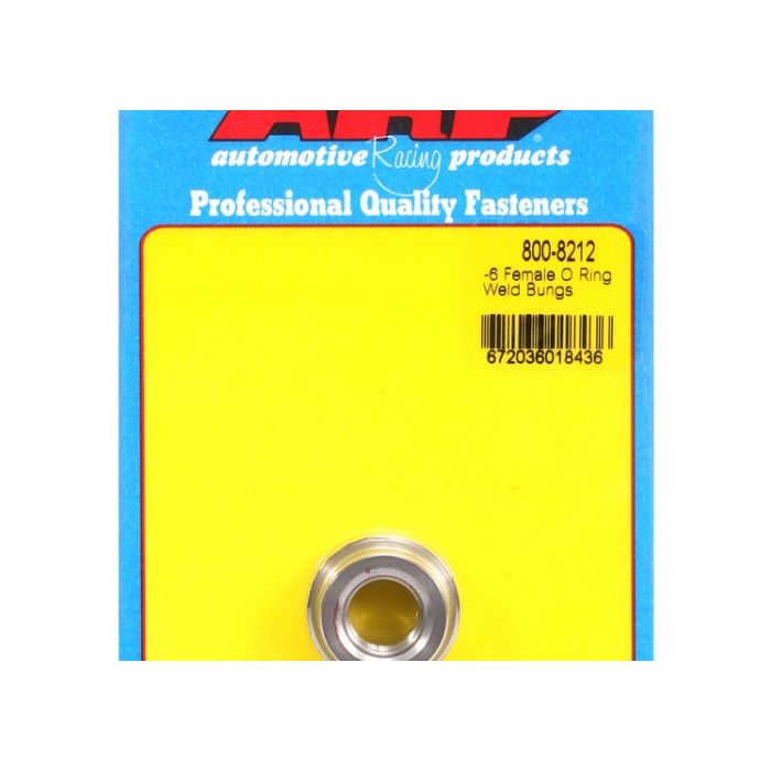 -6 female O ring steel weld bung ARP-800-8212 main product photo