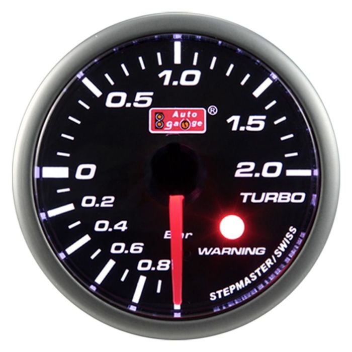 Boost / Turbodruk meter 52 mm zwart SM series main product photo
