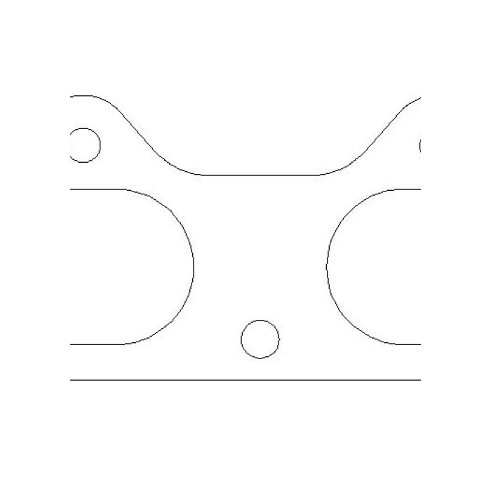 Cometic Exhaust Gasket Mitsubishi 4G63T/4G64 0.76mm WC4199-030 main product photo