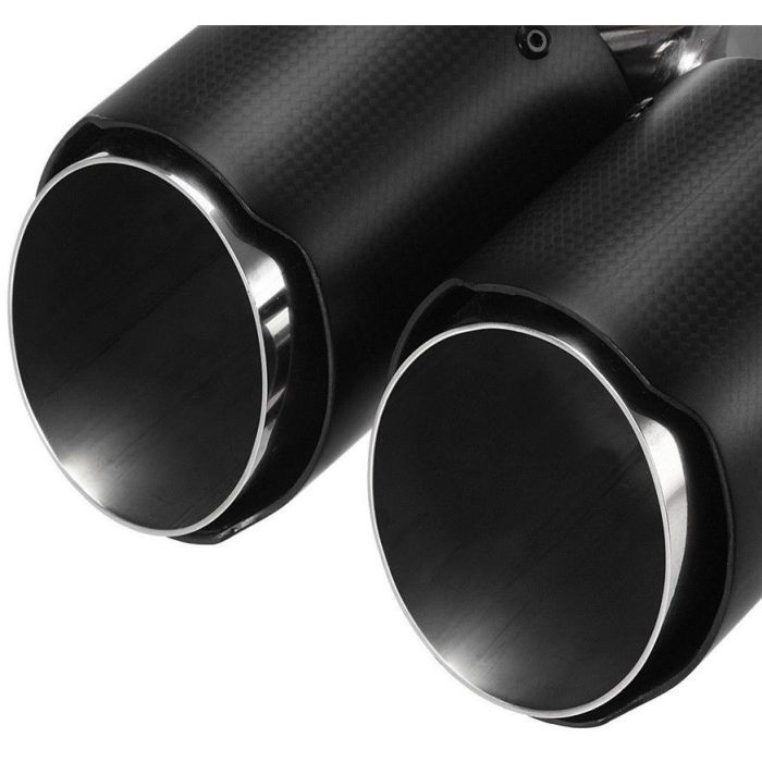 Dubbel carbon sierstuk rond schuin aflopend-76mm-89mm-Rechts main product photo
