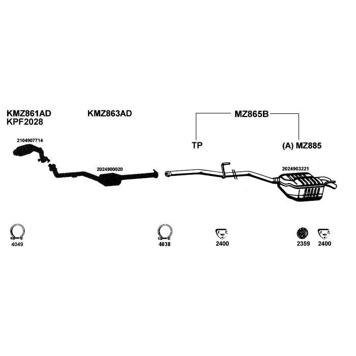 EuroKat 10.429 Catalyst Mercedes main product photo