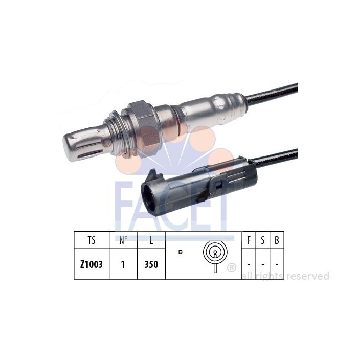 Facet 10.7072 Lambda-sensor Daewoo / Opel / Subaru /Suzuki / Vauxhall main product photo