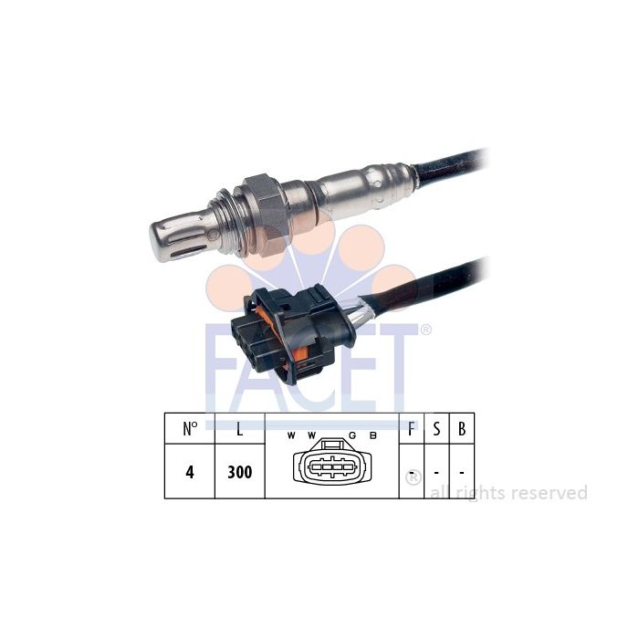 Facet 10.7114 Lambda-sensor Opel / Vauxhall main product photo