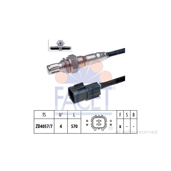 Facet 10.7510 Lambda-sensor Hyundai / Kia main product photo