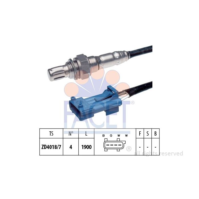 Facet 10.7688 Lambda-sensor Citroen / Fiat / Peugeot main product photo