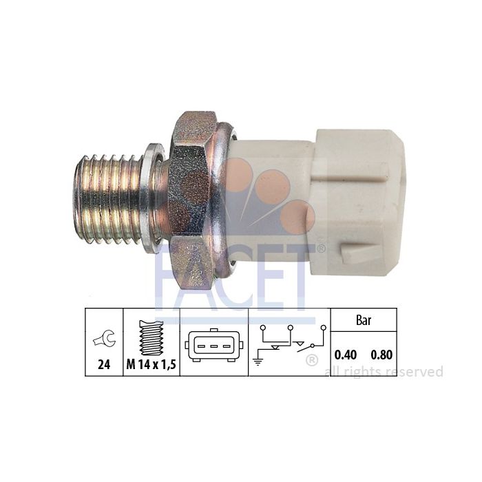 Facet 70070 Oil pressure switch Opel main product photo