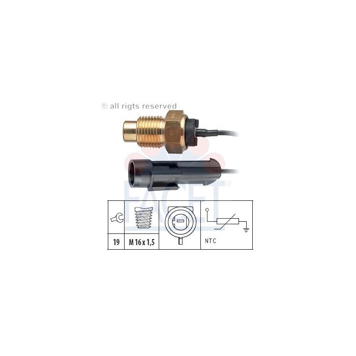 Facet 73158 Coolant temperature sensor Fiat main product photo