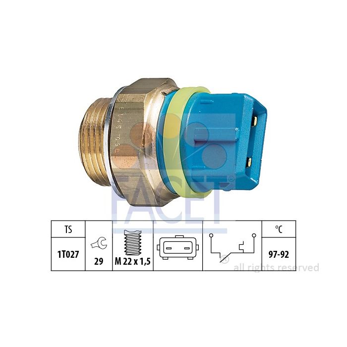 Facet 75145 Temperature switch Citroen / Fiat / Peugeot main product photo