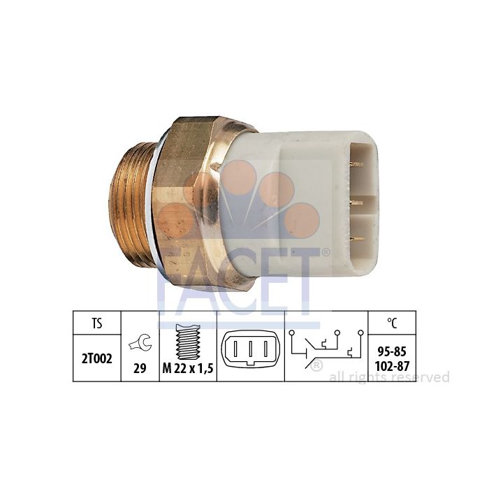 Facet 75605 Temperature switch Audi / Porsche / Volkswagen main product photo
