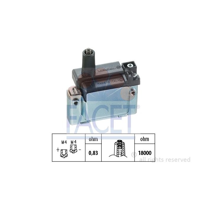 Facet 9.6114 Ignition coil Honda / Rover main product photo