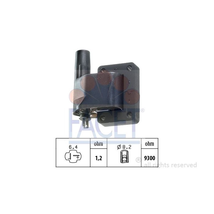 Facet 9.6119 Ignition coil Daewoo / Isuzu main product photo