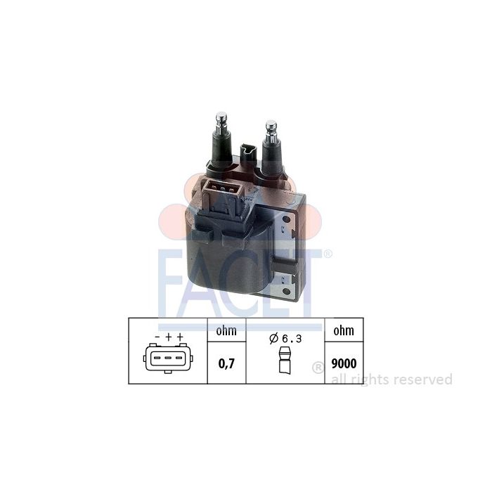 Facet 9.6255ECO Ignition coil Renault / Volvo main product photo