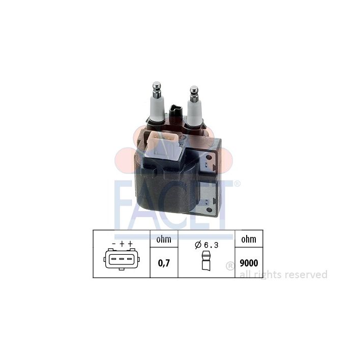 Facet 9.6256ECO Ignition coil Renault / Volvo main product photo