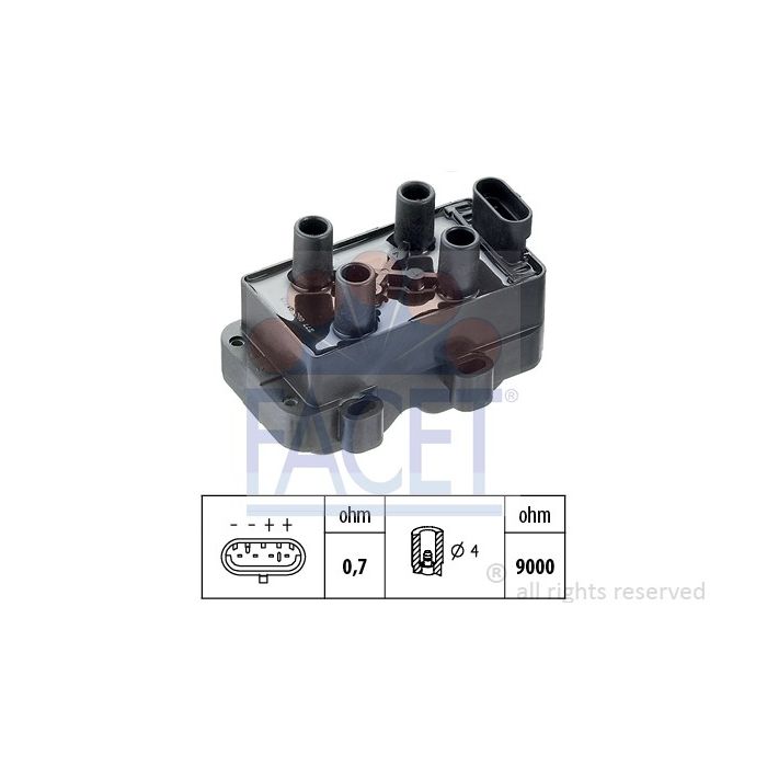 Facet 9.6277 Ignition coil Dacia / Nissan / Renault main product photo