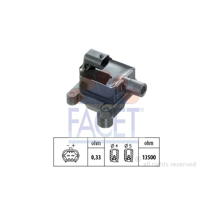Facet 9.6297 Ignition coil Alfa Romeo main product photo