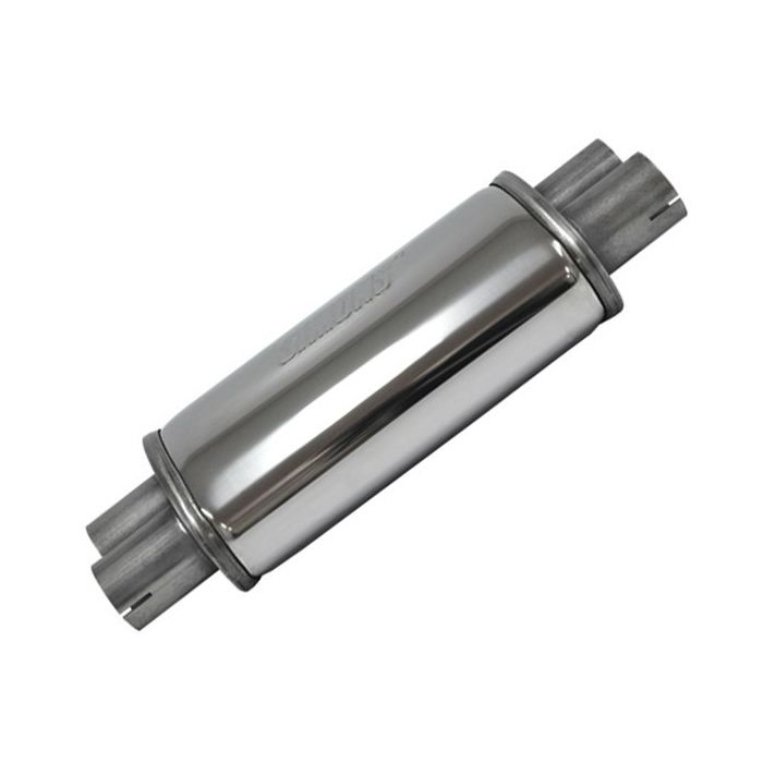 Demper 51mm dubbel ovaal 185/115mm 315mm lang RVS Simons Duo universeel main product photo